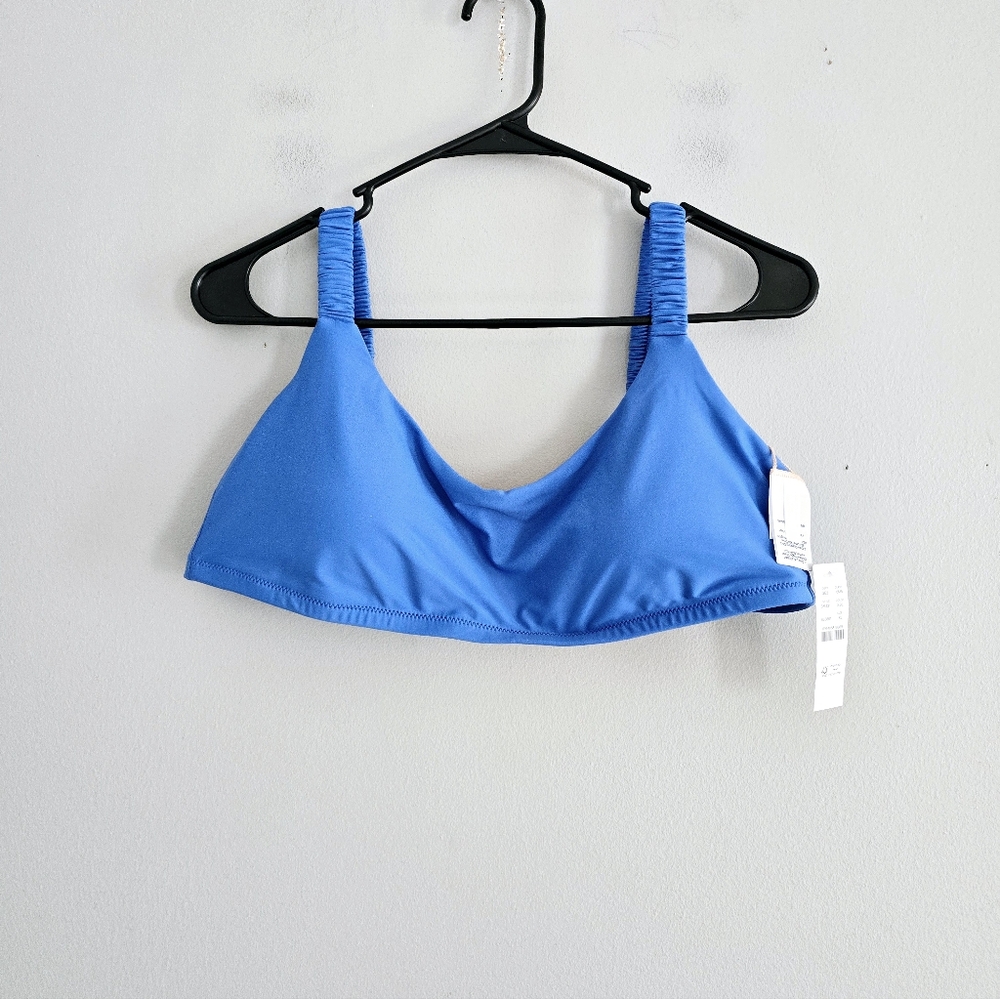 J.Crew Blue Bikini Top XL NWT - Picture 3 of 3